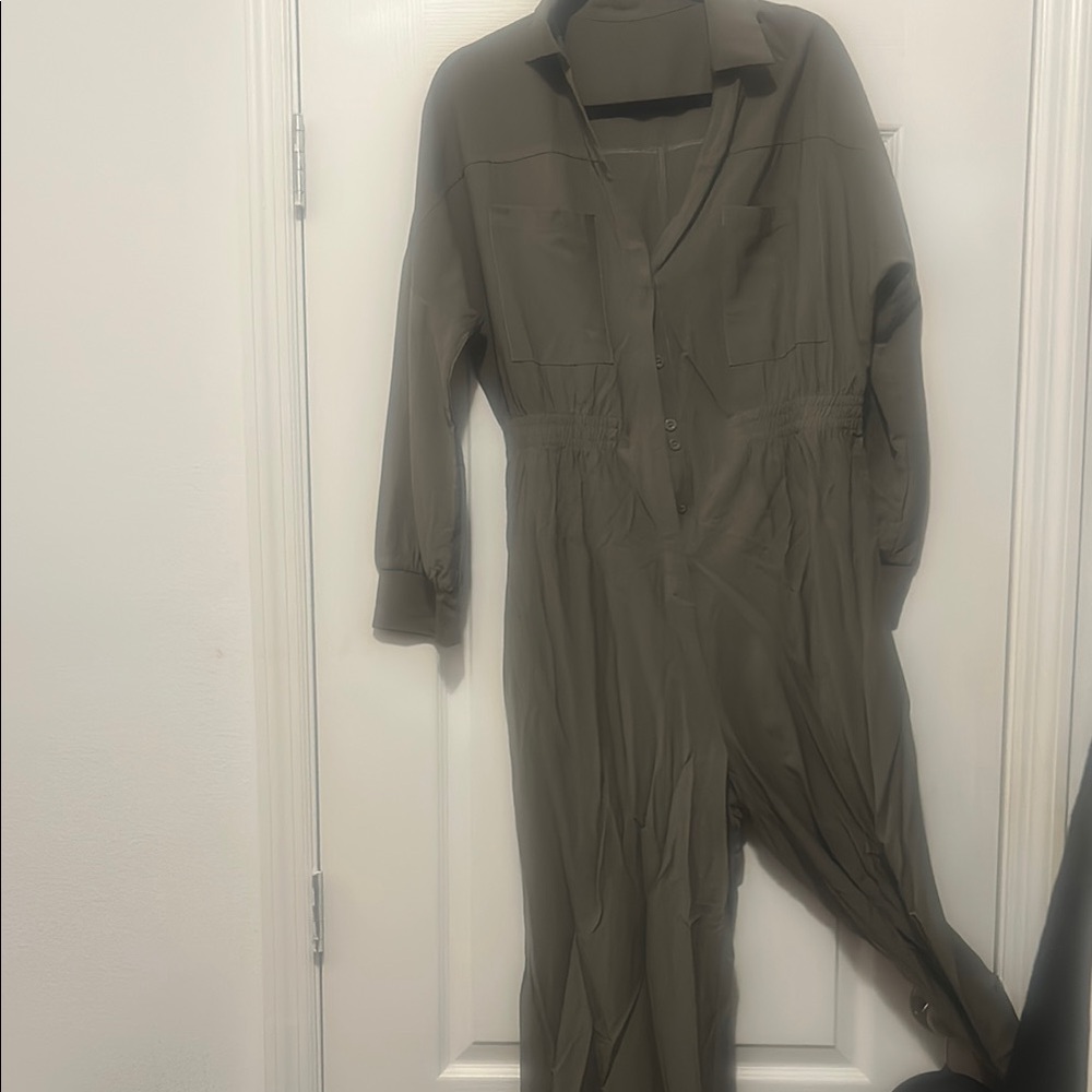 Boutique Olive Green Jumpsuit